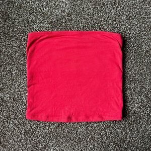 Old Navy Red Double-Layer Tube Tank Top Medium